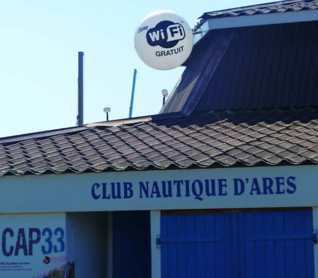 Point wifi au club nautique d'Arès