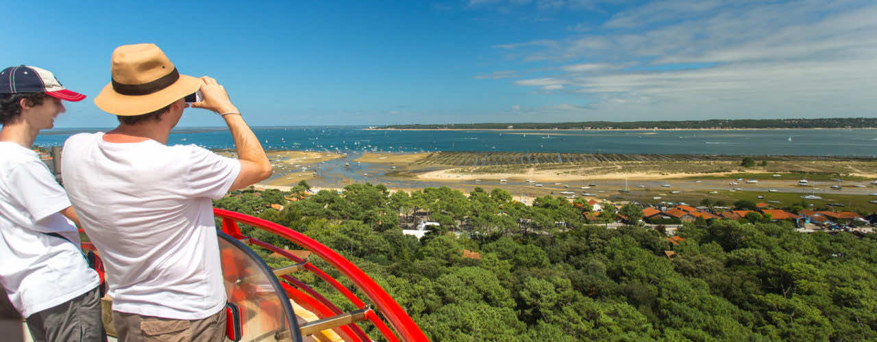 Vue sur le Bassin d'Arcachon depuis le phare du Cap Ferret