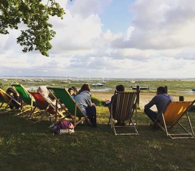 Pause détente au bord du Bassin d'Arcachon à Arès