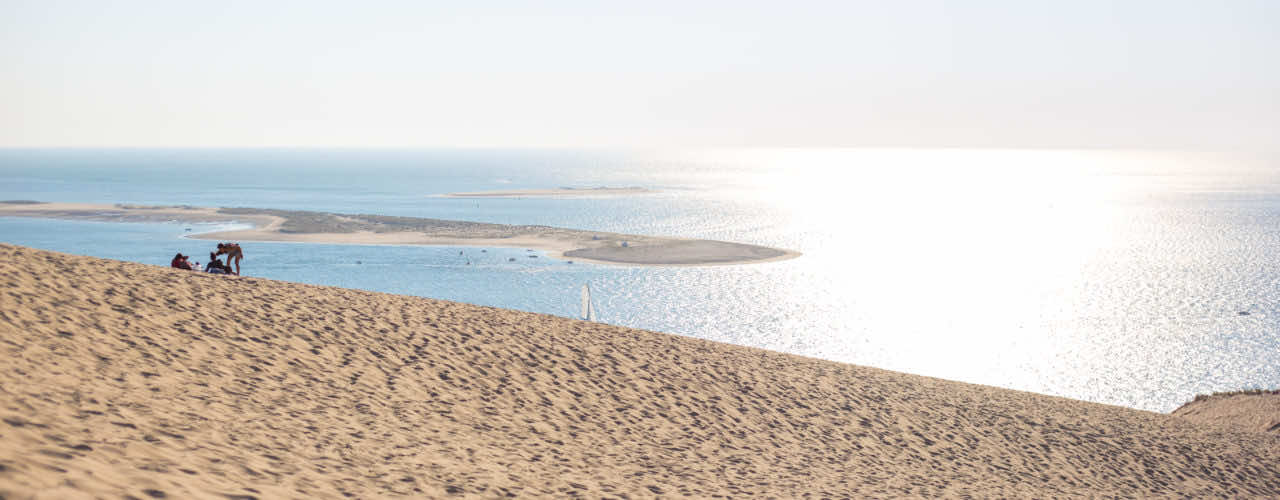 Dune du Pilat avec vue sur le banc d'Arguin, Bassin d'Arcachon