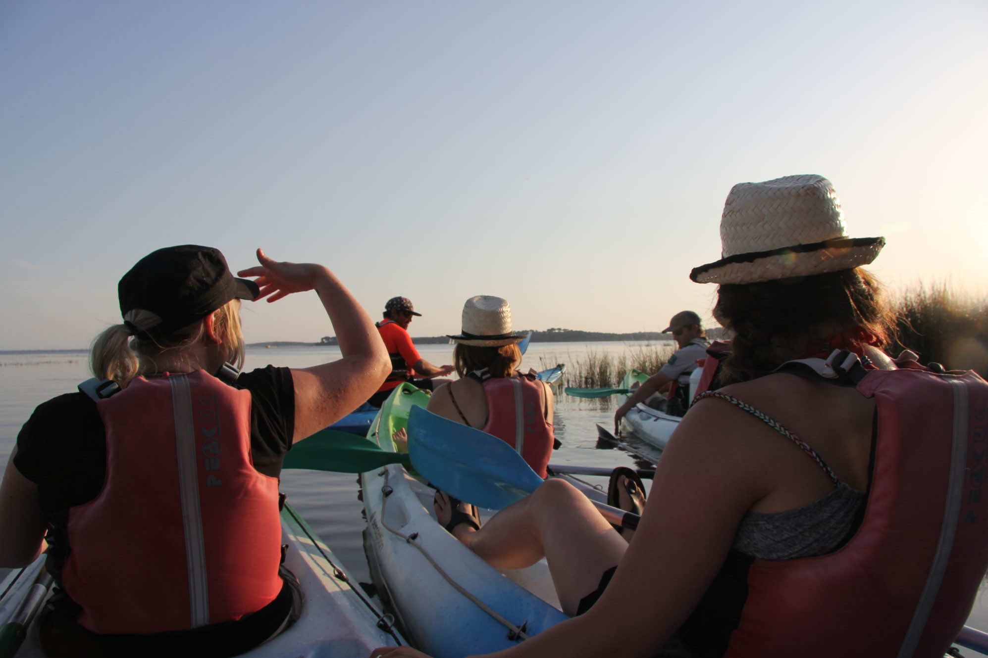 Kayak de mer à Arès, sur le Bassin d'Arcachon